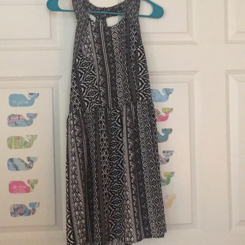 AE black and white dress